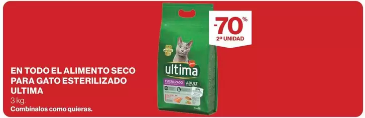 Oferta de Última - En Todo El Alimento Seco Para Gato Esterilizado en Supercor