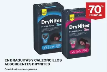 Oferta de DryNites - En Braguitas Y Calzoncillos Absorbentes en Supercor