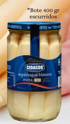 Oferta de Cidacos - Bote 400 Gr Escurridos por 4,45€ en Sangüi