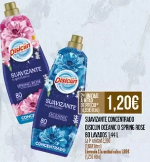 Oferta de Disiclin - Suavizante Concentrado por 1,2€ en Claudio