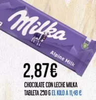 Oferta de Milka - Chocolate Con Leche por 2,87€ en Claudio