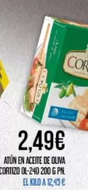Oferta de Cortizo - Atun En Aceite De Oliva por 2,49€ en Claudio