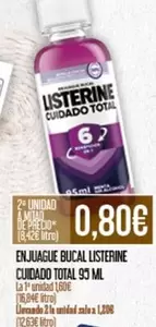 Oferta de Listerine - Enjuague Bucal por 0,8€ en Claudio