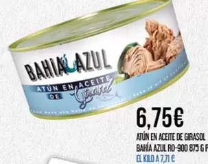 Oferta de Atún En Aceite De Girasol Bahia Azul Ro-900 por 6,75€ en Claudio