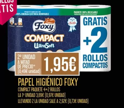 Oferta de Compact - Papel Higienico por 1,95€ en Claudio