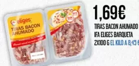 Oferta de Eliges - Tiras Bacon Ahumado por 1,69€ en Claudio