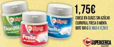Oferta de Eliges - Chicle Ifa Queso Sin Azucar por 1,75€ en Claudio