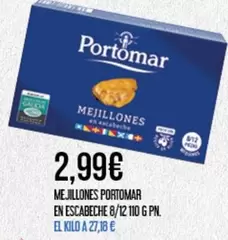 Oferta de Portomar - Mejillones En Escabeche por 2,99€ en Claudio