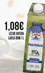 Oferta de Larsa - Leche Entera por 1,08€ en Claudio