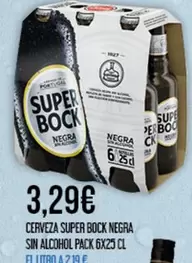 Oferta de Super Bock - Cerveza Negra por 3,29€ en Claudio