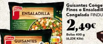 Oferta de Findus - Guisantes Congo Finos O Ensaladilla Congelada por 2,49€ en Gadis