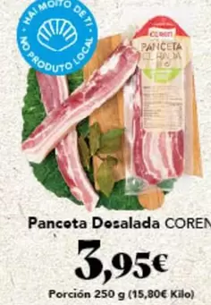 Oferta de Coren - Panceta Desalada por 3,95€ en Gadis