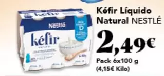 Oferta de Nestlé - Kéfir Líquido Natural por 2,49€ en Gadis