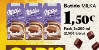 Oferta de Milka - Batido por 1,5€ en Gadis