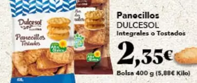 Oferta de Dulcesol - Panecillos por 2,35€ en Gadis
