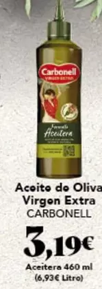 Oferta de Carbonell - Aceite De Oliva Virgen Extra por 3,19€ en Gadis