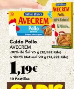 Oferta de Gallina Blanca - Caldo Pollo por 1,19€ en Gadis