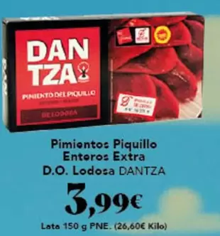 Oferta de Lodosa - Pimientos Piquillo Enteros Extra D.o. por 3,99€ en Gadis