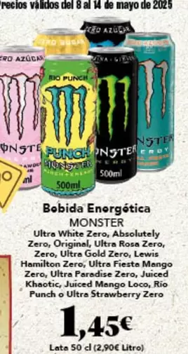 Oferta de Rio - Bebida Energética por 1,45€ en Gadis