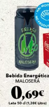 Oferta de Bobida Energética por 0,69€ en Gadis