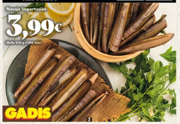 Oferta de Navaja Importación por 3,99€ en Gadis