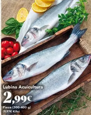 Oferta de Lubina Acuicultura por 2,99€ en Gadis