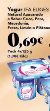 Oferta de Ifa Eliges - Yogur por 0,69€ en Gadis