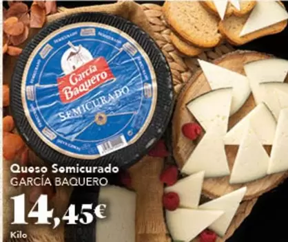 Oferta de García Baquero - Queso Semicurado por 14,45€ en Gadis