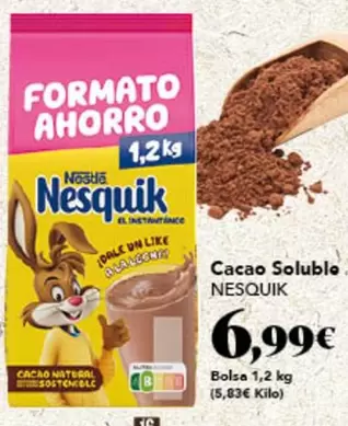 Oferta de Nesquik - Cacao Soluble por 6,99€ en Gadis