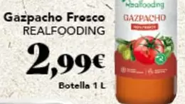Oferta de Realfooding - Gazpacho Fresco por 2,99€ en Gadis