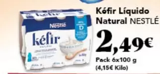 Oferta de Nestlé - Kéfir Líquido Natural por 2,49€ en Gadis