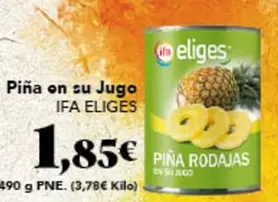 Oferta de Ifa Eliges - Pina On Su Jugo por 1,85€ en Gadis