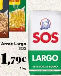 Oferta de Sos - Arroz Largo por 1,79€ en Gadis