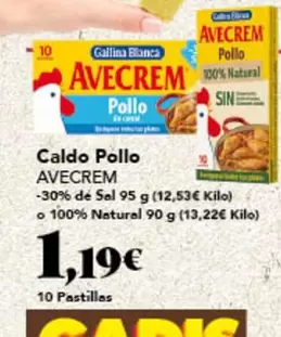 Oferta de Gallina Blanca - Caldo Pollo por 1,19€ en Gadis