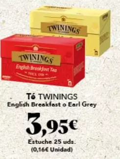 Oferta de Twinings - Tó por 3,95€ en Gadis
