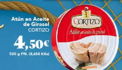 Oferta de Cortizo - Atún On Aceite De Girasol por 4,5€ en Gadis