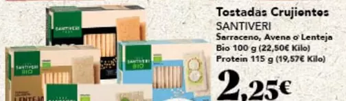 Oferta de Santiveri - Tostadas Crujientes por 2,25€ en Gadis