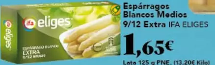 Oferta de Ifa Eliges - Esparragos Blancos Medios por 1,65€ en Gadis