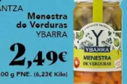 Oferta de Ybarra - Menestra De Verduras por 2,49€ en Gadis