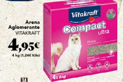 Oferta de Vitakraft - Arena Aglomerante por 4,95€ en Gadis
