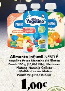 Oferta de Nestlé - Alimento Infantil por 1€ en Gadis