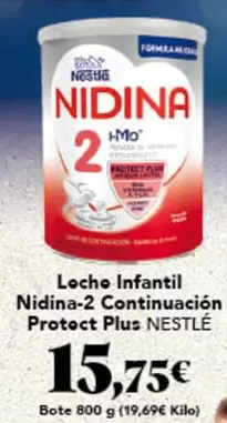 Oferta de Nestlé - Leche Infantil Nidina-2 Continuación Protect Plus por 15,75€ en Gadis