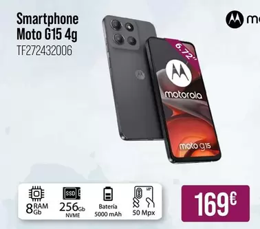Oferta de Motorola - Smartphone Moto G15 4G por 169€ en MR Micro