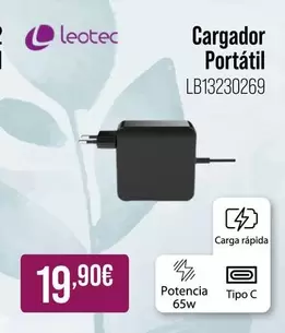 Oferta de LEOTEC - Cargador Portátil por 19,9€ en MR Micro