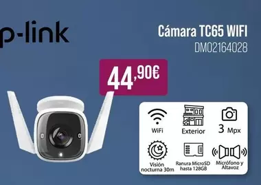 Oferta de TP-LINK - Cámara TC65 Wifi por 44,9€ en MR Micro