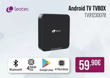 Oferta de Leotec - Android Tv Tvbox  por 59,9€ en MR Micro