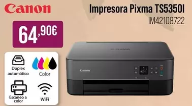 Oferta de Canon - Impresora Pixma TS535OI por 64,9€ en MR Micro