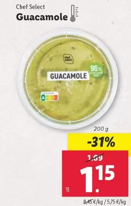 Oferta de Chef select - Guacamole por 1,15€ en Lidl