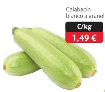 Oferta de Calabacin Blanco A Granel por 1,49€ en Gros Mercat