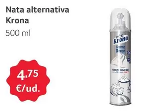 Oferta de Krona - Nata Alternativa por 4,75€ en Gros Mercat